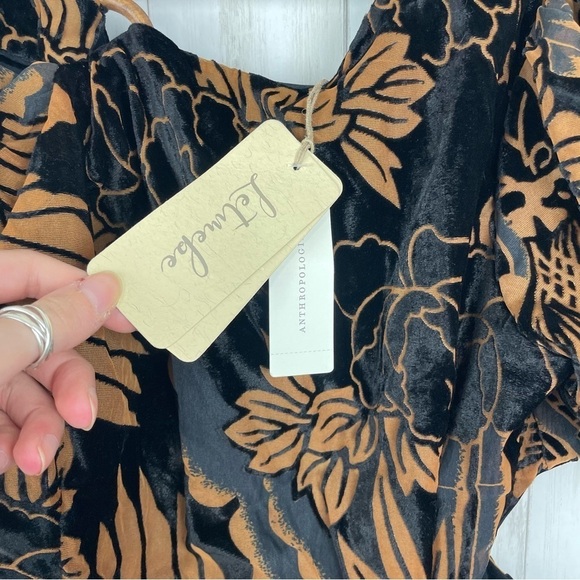 Anthropologie NWT Let Me Burn Out Velvet Maxi Dress Size Medium - Picture 10 of 13